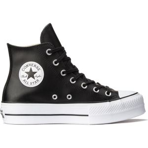 Converse Chuck Taylor All Star Lift Hi Sneakers - Leren Sneaker - Dames - Zwart - Maat 36