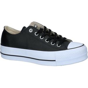 Converse Chuck Taylor All Star Lift Ox Sneakers - Leren Sneaker - Dames - Zwart