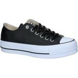 Converse Chuck Taylor All Star Lift Ox Sneakers - Leren Sneaker - Dames - Zwart