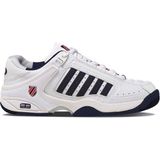 K•Swiss - DEFIER RS - Tennisschoenen - Wit/Dressblues/Fieryre - Leer