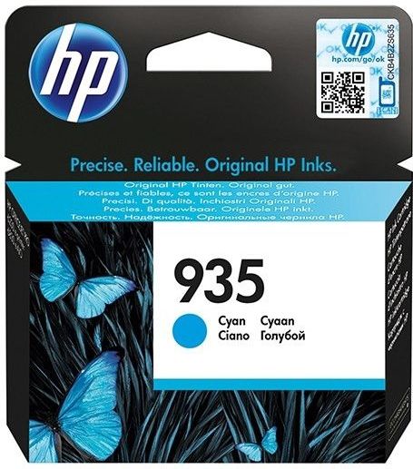 HP 935 Cyan Original Ink Cartridge inktcartridge 1 stuk(s) Origineel Normaal rendement