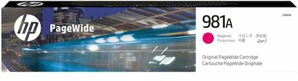 HP 981A Magenta Original PageWide Cartridge inktcartridge 1 stuk(s) Origineel Normaal rendement