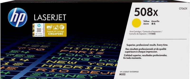 HP 508X Tonercartridge - Geel - Hoge Capaciteit
