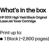 HP 201X Tonercartridge Zwart - Hoge Capaciteit - LaserJet