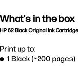 HP 62 (C2P04AE) - Schwarz - Druckerpatrone