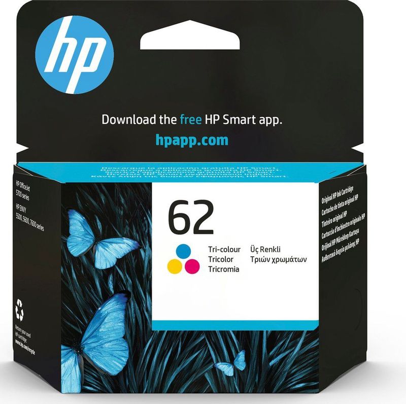 HP 62 Inktcartridge - Multicolour
