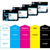 HP 728 / F9J68A Mat zwart Inkt - Inktpatroon Mat zwart
