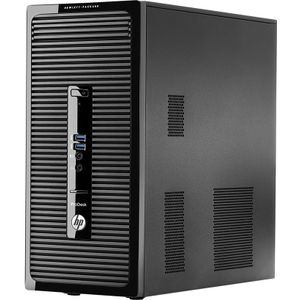 HP ProDesk 400 G2 Intel® Core™ i5 i5-4590S 4 GB DDR3-SDRAM 500 GB HDD Windows 7 Professional Micro Tower PC Zwart