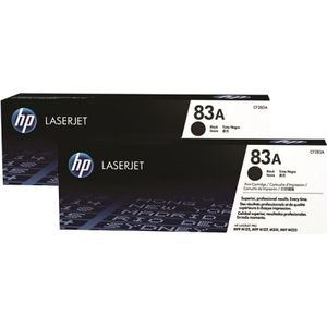 HP 83A 2-pack - Tonercartridge / Zwart