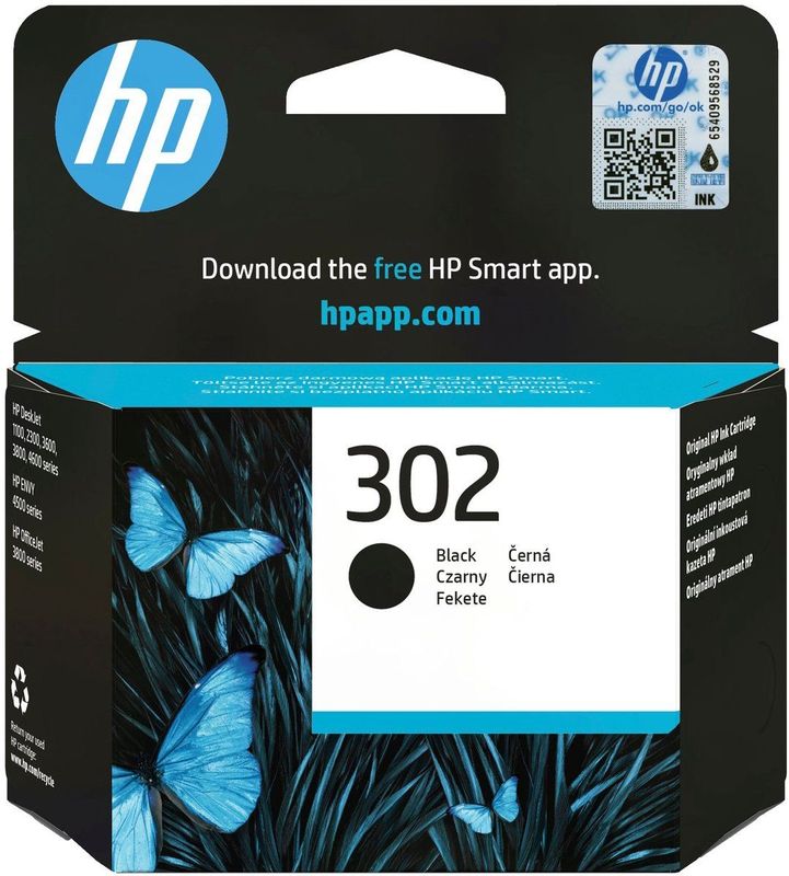 HP - 302 Inktcartridge - Zwart - Origineel - 3,5 ml
