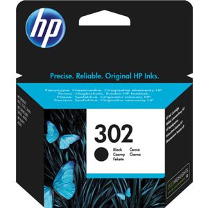 HP302 zwart inktcartridge origineel, 190 pagina's, OEM F6U66AE