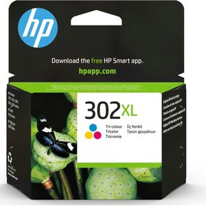 Original HP Tintenpatrone 302XL CMY, Einzelpack, Tri-Colour