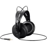 Monoprice - 116150 Moderne Retro Over Ear Hoofdtelefoon met Ultra-Comfortabele Oorkussens Perfect voor Mobiele Apparaten, HiFi, en Audio/Video Productie Zwart