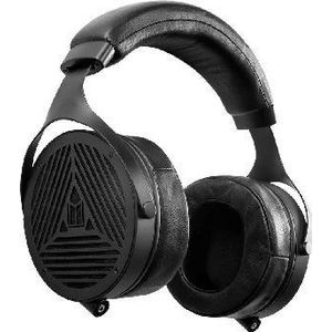 Monolith M1070 In-ear hoofdtelefoon met open rug, licht, 106 mm, met pluche gevoerde hoofdband en afneembare oorkussens, zwart
