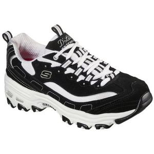 Skechers D'Lites Biggest Fan Fashion Sneakers voor dames, zwart/wit., 37 EU Breed