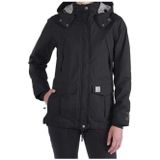 Carhartt - Waterdichte Winterjas - Zwart - 100% Nylon - Met Capuchon