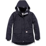 Carhartt - Waterdichte Winterjas - Zwart - 100% Nylon - Met Capuchon