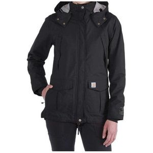 Carhartt - Waterdichte Winterjas - Zwart - 100% Nylon - Met Capuchon