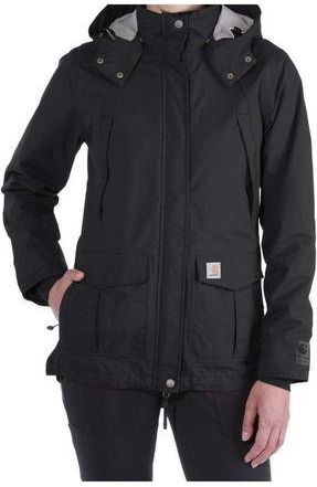Carhartt - Waterdichte Winterjas - Zwart - 100% Nylon - Met Capuchon