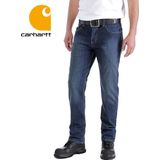 Carhartt - Rugged Flex™ - Werkbroek - Blauw - 85% Katoen, 14% Polyester, 1% Elastaan, Relaxed Fit