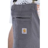 Carhartt - Rigby Bib - Werkoverall - Grind - 8 oz, 98% Katoen/2% Spandex, Verstelbare Voorbretels