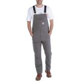 Carhartt - Rigby Bib - Werkoverall - Grind - 8 oz, 98% Katoen/2% Spandex, Verstelbare Voorbretels