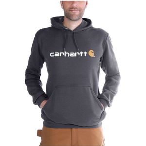 Carhartt Signature Logo Hooded Sweatshirt Carbon Heather Heren