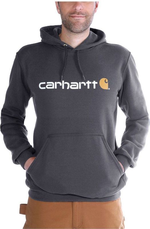 Carhartt 100074 Signature Logo Sweatshirt - Original Fit - Carbon Heather