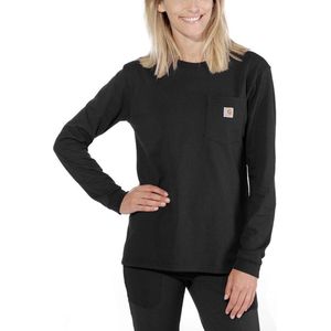 Carhartt 103244 Workwear Pocket Longsleeve T-Shirt - Original Fit - Black