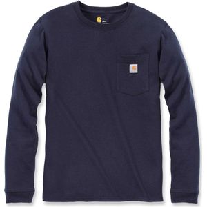 Carhartt Damen Female Shirt Workw Pocket L S T-Shirt Navy