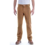 Carhartt Straight Fit Stretch Duck Dungaree Bruin Broek Heren