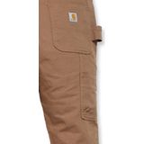 Carhartt Straight Fit Stretch Duck Dungaree Bruin Broek Heren