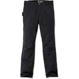 Carhartt - Stretch Duck Double Front - Werkbroek - Zwart - Versterkte Broekzakken