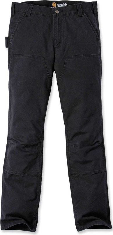 Carhartt - Stretch Duck Double Front - Werkbroek - Zwart - Versterkte Broekzakken