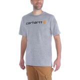 Carhartt Core Logo Heather Grey S T-Shirt Heren