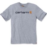 Carhartt Core Logo Heather Grey S T-Shirt Heren