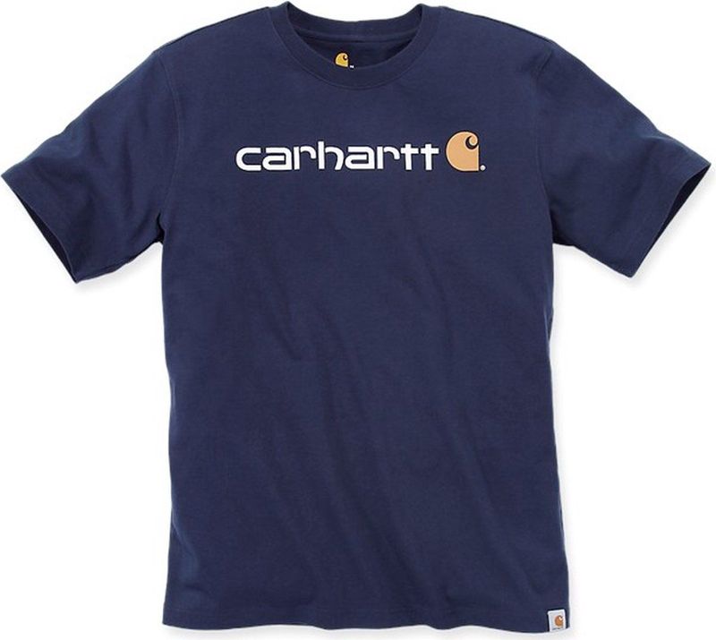 Carhartt Herren T-Shirt Core Logo T-Shirt S S Navy