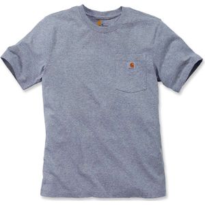 Carhartt Herren T-Shirt Workw Pocket T-Shirt S S Heather Grey