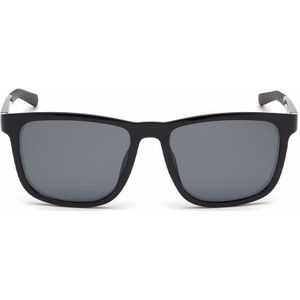Timberland heren TB9162 zonnebril, zwart (Shiny Black/Smoke Polarized), 55