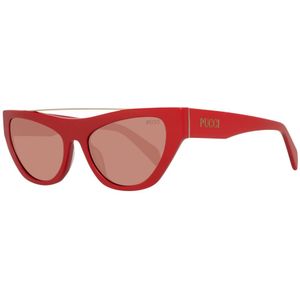 Emilio Pucci, Accessoires, Dames, Rood, ONE Size, Rode Cat Eye Zonnebril met UV-bescherming