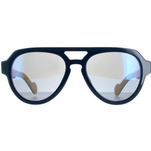 Moncler zonnebril ml0094 92x blauwe gele blauw spiegel