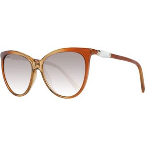 Swarovski Cat Eye Dames lichtbruine transparante bruine gradiënt zonnebril | Sunglasses