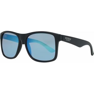 Guess GF0203 02X zwart blauw gespiegelde zonnebril