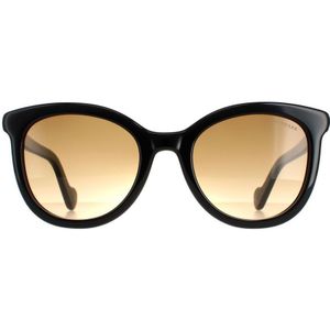 Moncler zonnebril ML0119 01F Glansende zwarte bruine gradiënt | Sunglasses