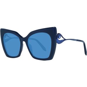Swarovski, Accessoires, Dames, Blauw, ONE Size, Blauwe Vlinder Zonnebril