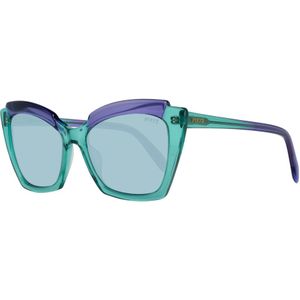 Emilio Pucci, Accessoires, Dames, Groen, ONE Size, Groene Cat Eye Zonnebril UV-bescherming