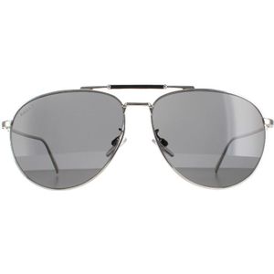 Bally zonnebril by0038-d 16a zilvergrijs gespiegeld