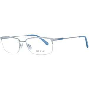 Guess - Half-Rim Rechthoek Optische Bril - Zilver - Metaal