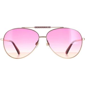 Swarovski zonnebril SK0308 28Z Glansende roségouden roze gradiënt | Sunglasses