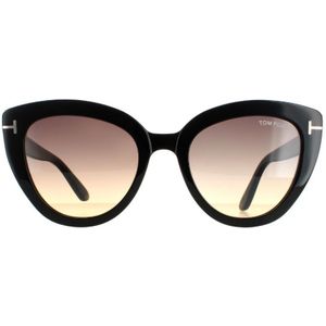 Tom Ford zonnebril Izzi FT0845 01B Shiny Black Smoke Gradiënt | Sunglasses